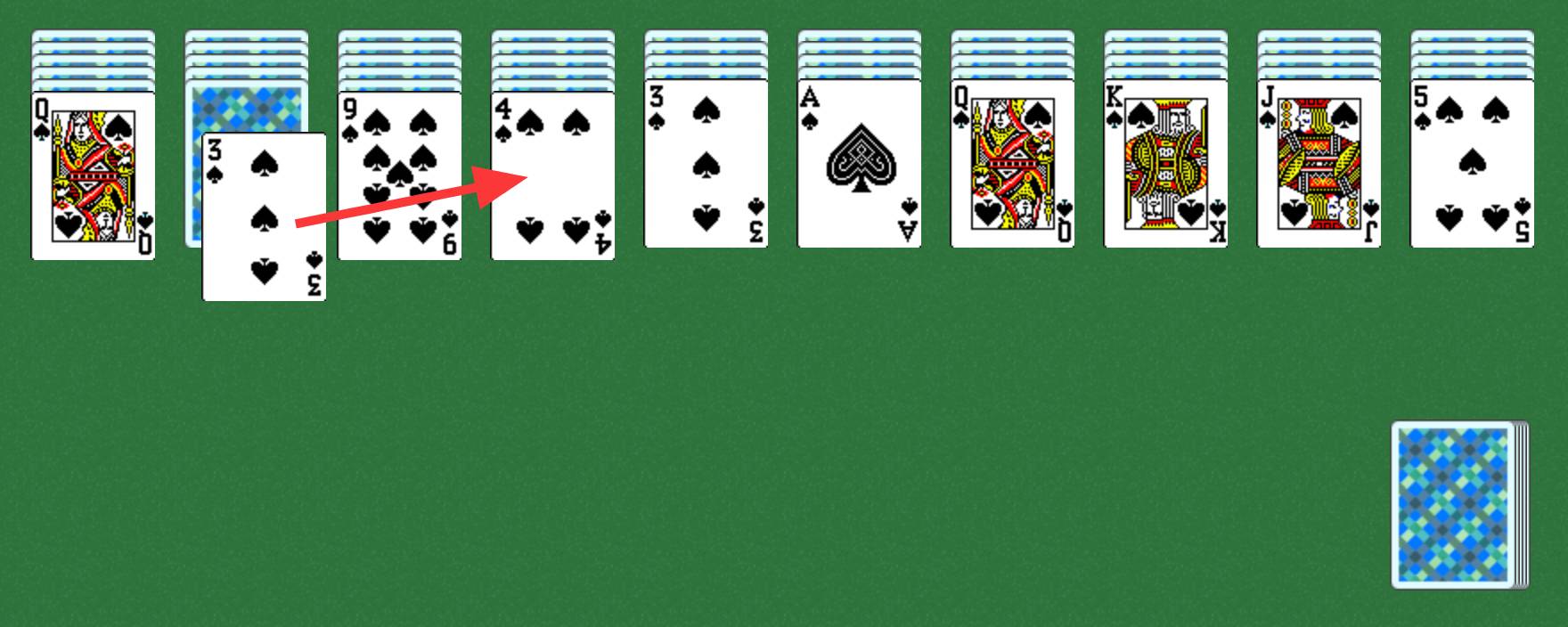 Quy tắc của Spider Solitaire